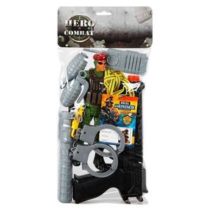 Set de joaca, soldat de lupta cu accesorii, Hero Combat, 24 cm imagine