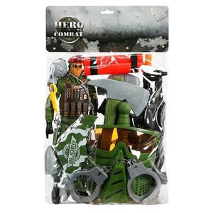 Set de joaca, soldat de lupta cu accesorii, Hero Combat, 31.5 cm imagine