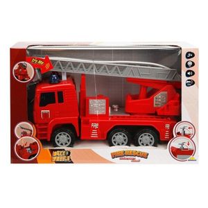 Camion de pompieri cu scara, Maxx Wheels, 24 cm imagine