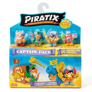 Set 4 figurine, Piratix, Golden Treasure, Captain Tina Thunder imagine