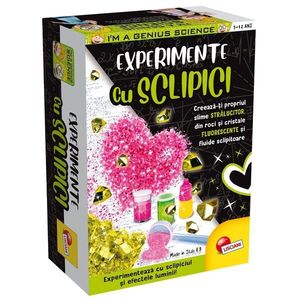 Set de experimente cu sclipici, Lisciani imagine