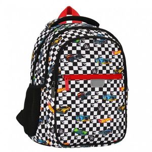 Rucsac cu un compartiment si buzunare frontale, Starpak, Hot Wheels imagine