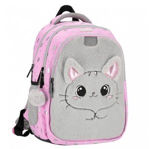 Ghiozdan pentru scoala cu un compartiment si buzunare, Starpak, Kitty Plush imagine