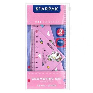 Set geometric, Starpak, Unicorn, 15 cm, 5 buc imagine