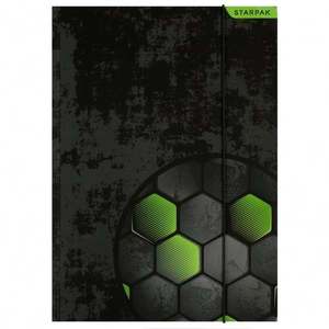 Mapa A4 cu elastic, Starpak, Football, Verde imagine
