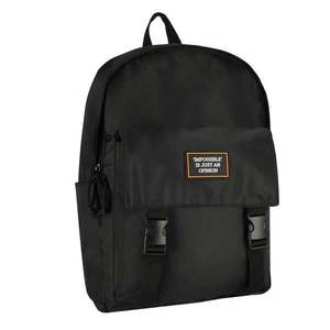 Rucsac cu un compartiment si buzunar frontal, Starpak, Negru imagine