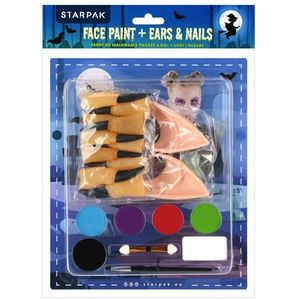 Vopsea de fata si accesorii pentru Halloween, Starpak, 6 culori imagine