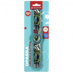 Rigla de cauciuc cu radiera, in forma de ceas, Starpak, 20 cm, Boy imagine