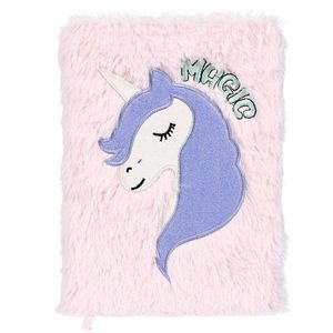 Caiet A5 cu coperta de plus, Starpak, Unicorn imagine