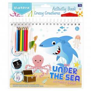 Set de activitati, Carte de colorat cu accesorii, Starpak, Under the Sea imagine