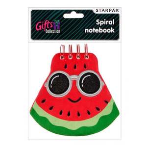 Caiet cu spirala, Starpak, Watermelon, 14.5 x 13 cm imagine