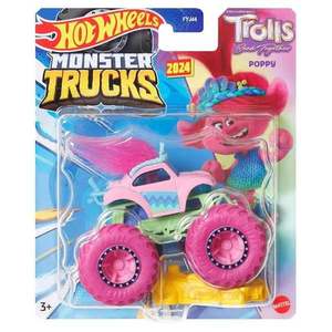 Masinuta Hot Wheels, Monster Truck, Trolls Poppy, HKM46 imagine