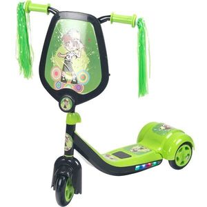 Trotineta de copii, Action One, Scout, cu lumini si muzica, Verde imagine