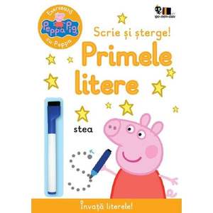 Peppa Pig, Exerseaza cu Peppa, Scrie si sterge, Primele litere, Mark Baker, Neville Astley imagine