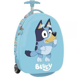 Troler oval pentru calatorii, Safta, Bluey, 28 x 43 x 23 cm imagine