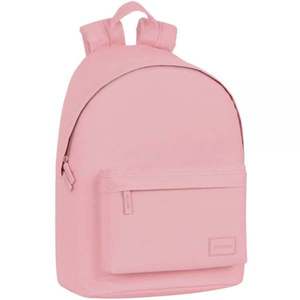 Rucsac cu buzunar laptop, tableta, Safta, Basic, Pink, 31 x 41 x 16 cm imagine