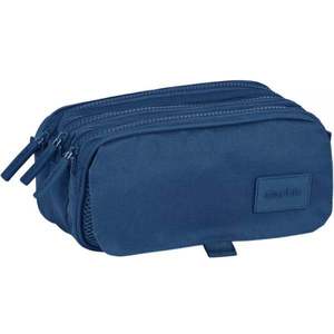 Penar cu 3 compartimente, Safta, Basic Navy Blue, 21.5 x 10 x 8 cm imagine