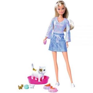 Papusa Simba Steffi Love Baby Cats 29 cm cu accesorii imagine