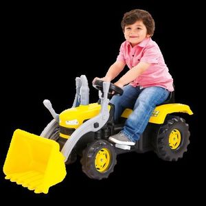 Tractor Excavator cu pedale. 3 ani+, galben, Dolu 8051 imagine