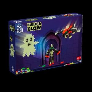 Set constructie Plus-Plus, 360 piese, Construieste si Straluceste, culori fluorescente imagine
