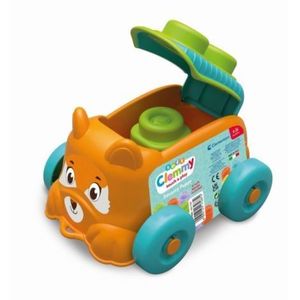 Clementoni - Jucarie educationala Soft Clemmy catel portocaliu cu cuburi moi imagine