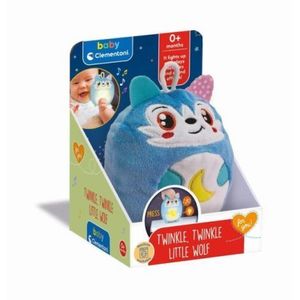 Clementoni - Jucarie lup de plus cu lumina de noapte si sunete pentru relaxare si somn linistit imagine