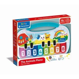 Clementoni - Pian interactiv cu 8 note muzicale ce ajuta copiii sa descopere muzica intr-un mod intuitiv imagine