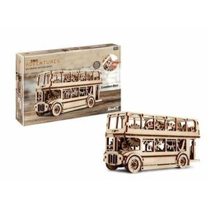Lume miniaturala de lemn london bus imagine