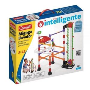 Joc de construcție educativ Migoga Marble Run Elevator, 5+ ani, Quercetti Q06576 imagine