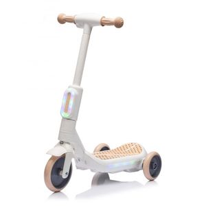 Trotineta electrica cu aburi si lumini pentru copii, cu 3 roti, stabila, Kinderauto Aquamist, 30W, 6V 4.5Ah, alba imagine