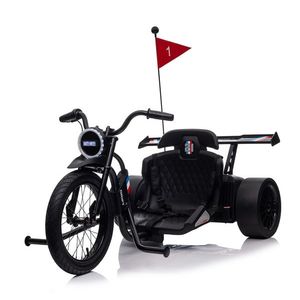 Motocicleta electrica pentru copii intre 5-12 ani, Kinderauto Drift-Trike, 500W, 24V 10Ah, negru imagine