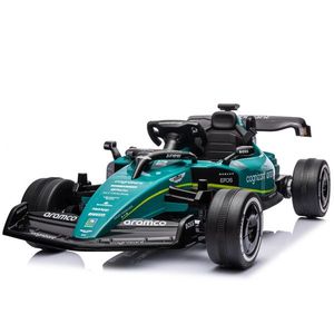 Masinuta electrica pentru copii, Formula 1 Aston Martin, 160W, 24V 5Ah, echipare premium, verde imagine