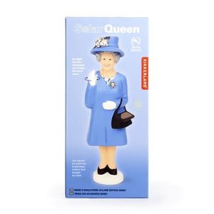 Figurina - Regina Marii Britanii cu palarie, albastru | Kikkerland imagine