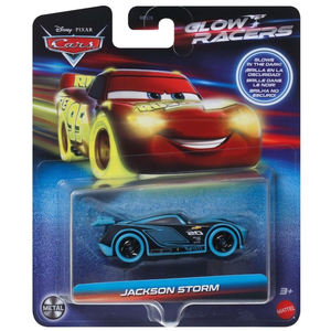Masinuta metalica Disney Cars 3 Glow Racers - Jackson Storm | Mattel imagine