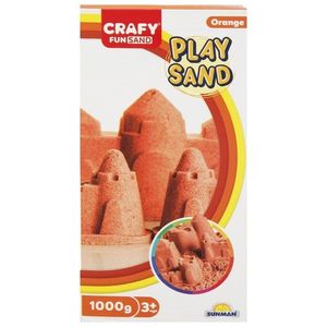Nisip Kinetic, Crafy, 1 kg, Portocaliu imagine