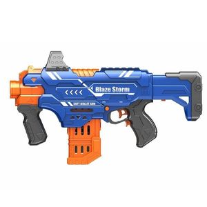 Pistol cu 15 sageti din burete, Blaze Storm, Zapp Toys, Albastru imagine