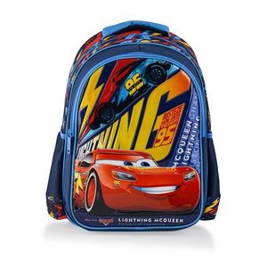 Ghiozdan cu 2 compartimente, Lightning Mcqueen, Cars, Albastru imagine