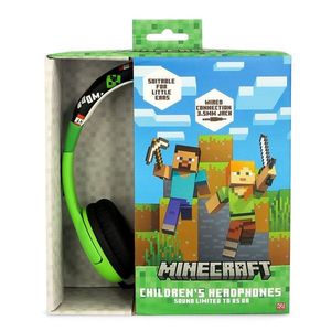 Casti audio cu fir, OTL, On-ear, Minecraft Creeper imagine
