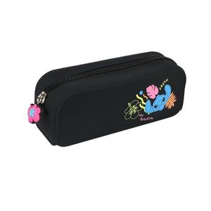 Penar din silicon cu 1 compartiment, Coolpack, Disney Stitch, Negru imagine