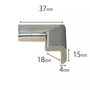 Protectie pentru colturi mobilaCar Boy Safety argintiu metalizat 18x37x15x4mm imagine