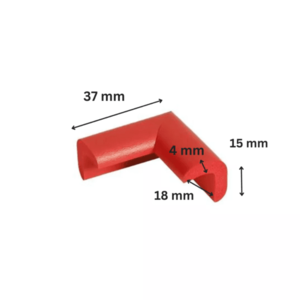 Protectie colturi Car Boy Safety 18x37x15x4mm Rosu imagine