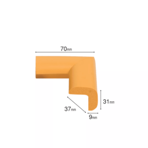 Protectie colturi Car Boy Safety 37x70x31x9mm Galben imagine