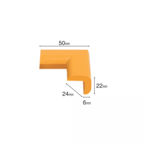 Protectie colturi Car Boy Safety 24x50x22x6mm Galben imagine