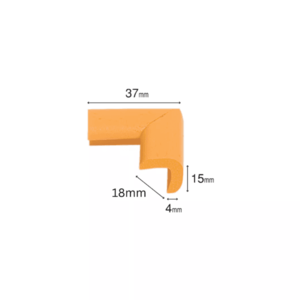 Protectie colturi Car Boy Safety 18x37x15x4mm Galben imagine