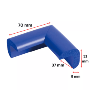 Protectie colturi Car Boy Safety 37x70x31x9mm Albastru imagine