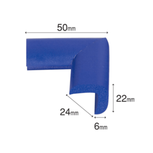 Protectie colturi Car Boy Safety 24x50x22x6mm Albastru imagine