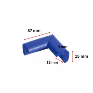 Protectie colturi Car Boy Safety 18x37x15x4mm Albastru imagine