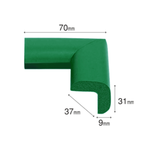Protectie colturi Car Boy Safety 37x70x31x9mm Verde imagine