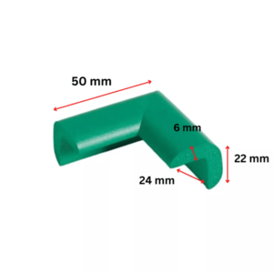 Protectie colturi Car Boy Safety 24x50x22x6mm Verde imagine