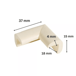 Protectie colturi Car Boy Safety 18x37x15x4mm Crem imagine